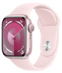 Apple Watch Series 9, 45 mm, Pink, Light Pink Sport Band - M/L (MR9H3QC/A)
