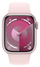 Apple Watch Series 9, 45 mm, Pink, Light Pink Sport Band - M/L (MR9H3QC/A)